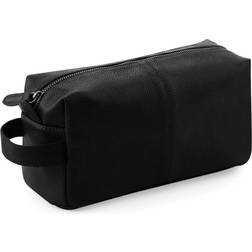 Quadra NuHide Faux Leather Washbag (One Size) (Black)
