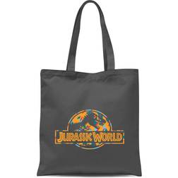 Jurassic Park Logo Tropical Tote Bag Grey