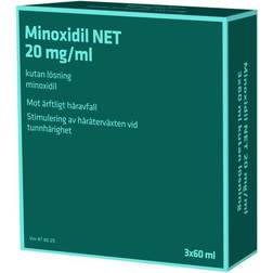 Minoxidil NET 20mg 60ml 3 st Lösning