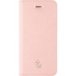 KEY La Vie Fashion foliofodral för iPhone X (rosa)