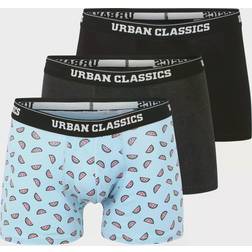Urban Classics Boxershorts antracit ljusblå XXXL
