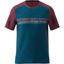 Zimtstern TrailFlowz Shortsleeve Shirt Women blå/röd 2022 DH & FR-tröjor