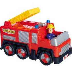 Simba Fireman Sam Jupiter with Sam Figure, Toy Vehicle (red/yellow)