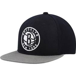 Mitchell & Ness Brooklyn Nets Team Two-Tone 2.0 Snapback Hat Men - Black/Gray