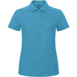 B&C Collection Women's ID.001 Short-Sleeved Pique Polo Shirt - Atoll