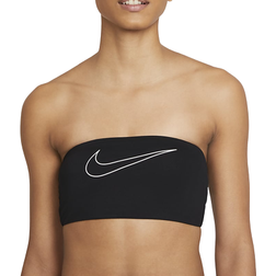 Nike Women Bandeau Bikini Top - Black/White