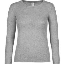 B&C Collection Women's E150 Long Sleeve T-shirt - Sport Grey