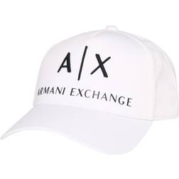Armani Exchange Logo Baseball Cap - Bianco White