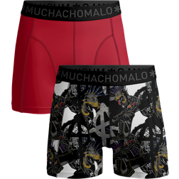 Muchachomalo 2-pack Cotton Stretch Punk Boxer Black/Red * Kampanj *