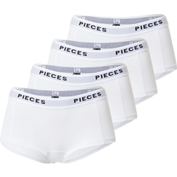Pieces Women's Hipsters PClogo 4-pack