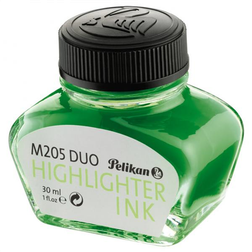 Pelikan highlighter bläck i glas, klargrönt fluorescerande bläck för märkning och skrivning med 1 st (339580)