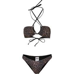 Urban Classics Ladies AOP Hot V Bikini Bikini-set Dam leopard