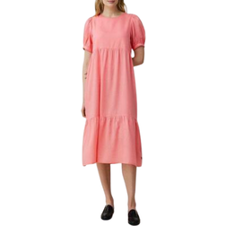 Lexington Georgia Lyocell Round Neck Dress - Pink