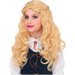 Widmann Medieval Girl Blonde Child Wig