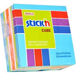 Notes Stick'N Mini Cube blå 51x51mm 250blade (12 stk