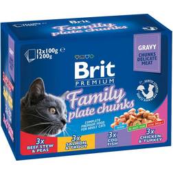 Brit Premium Bitar sås fisk & kött multipack