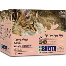 Bozita Tasty Meat Menu Chunks in Jelly 12x85g