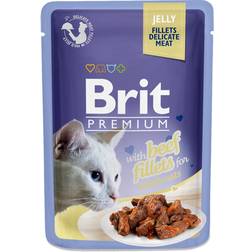 Brit Premium Cat Delicate Fillets in Jelly with Beef 85g