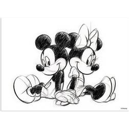 Disney Canvastavla Mickey&Minnie Sitting Tavla