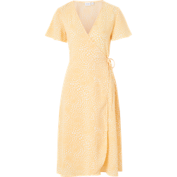 Vila Omlottklänning viLovie S/S Wrap Midi Dress