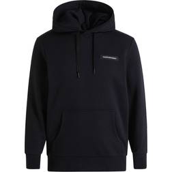 Peak Performance Logo Hood Sweatshirt-BLACK