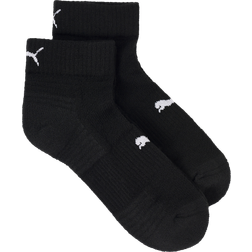 Puma Kid's Sport Cushioned Quarter Socks 2-pack - Black (935468)