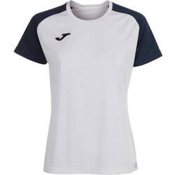 Joma T-shirt Short Sleeve Woman Academy IV - White/Navy Blue