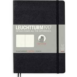 Notebook Medium A5 Softcover Dotted Black