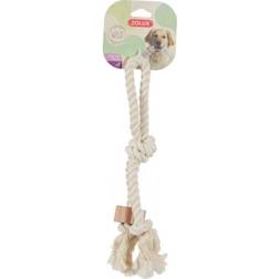 Zolux Wild Rope Toy With A Handle A Wooden Disc