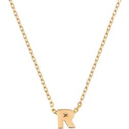 Orelia Plated Initial R Necklace Giftbox, Halsband