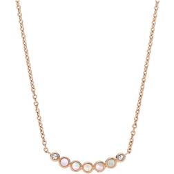Fossil Vintage Glitz Necklace - Rose Gold/Mother of Pearl