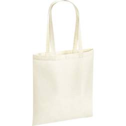 Westford Mill Cotton Recycled Tote Bag (One Size) (Natural)