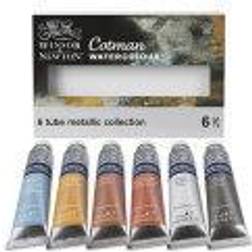 Winsor & Newton Cotman Watercolor Tube Set 6-Color Metallic Collection Set