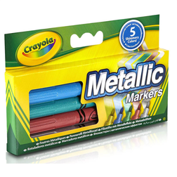 Crayola Metallic Markers, 5-pack