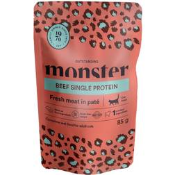 Monster Cat Pouches Adult Beef 85g