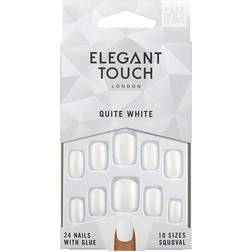 Elegant Touch Core Polish Quite White False Nails 24-pack