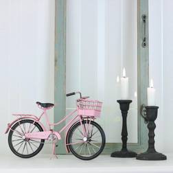 Dekoration, rosa damcykel Prydnadsfigur