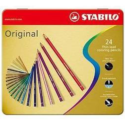 Stabilo Premium färgpenna Original Plåtetui 24 st blandade färger