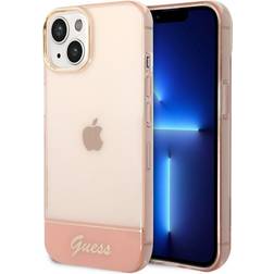 Guess iPhone 14 Plus Skal Translucent Rosa