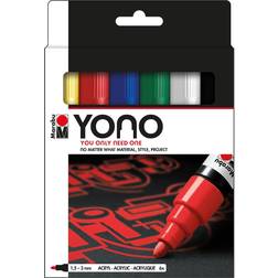 Marabu YONO Marker set 6pcs 1,50-3,0mm
