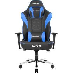AKracing Chair Master MAX spelstol, PU-konstläder, svart/blå, bred