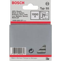 Bosch Häftklammer 6x14 mm; 1000 vnt.; tipas 55; stål