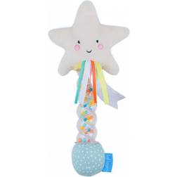 Taf Toys Stjärna regnpinne baby skallra leksak gåva. Lätt grepphandtag med band. Sensorisk regnpinne skallra. Lämplig för pojkar och flickor från födseln