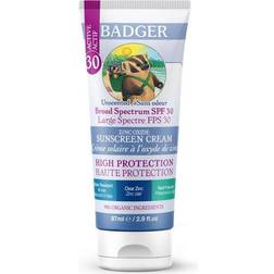 Badger Balm Sunscreen Cream Unscented SPF 30