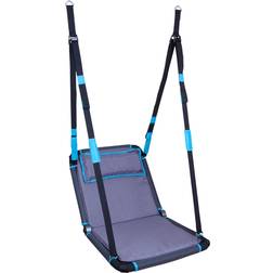Hudora Nest Swing Angular Hollywood, Anthracite/Turquoise, Indoor & Outdoor