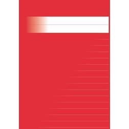 Skrivhäfte A4 linjerat 14.5mm röd x(20st)