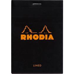 Rhodia head stapled pad black N°12 ruled