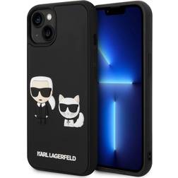 Karl Lagerfeld iPhone 14 Plus Skal 3D Rubber & Choupette Svart