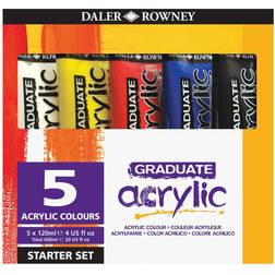 Daler Rowney Akrylfärg Graduate Set 5x120 ml Starter