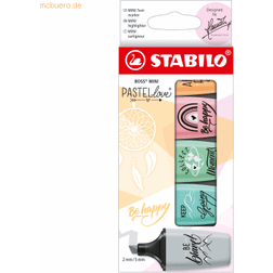 Stabilo Highlighter BOSS MINI Pastellove 5 st blandade färger